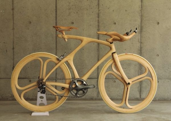 The wooden bicycle around sales the world